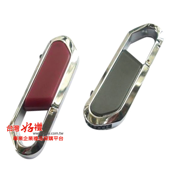 壓扣皮革隨身碟