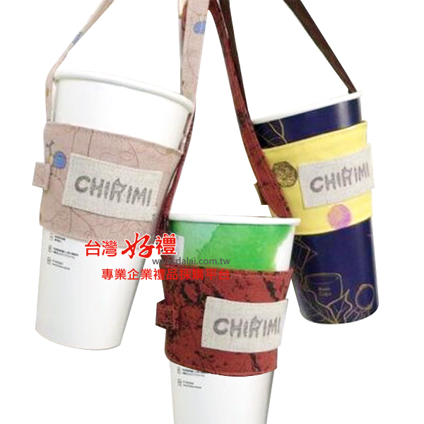 客製帆布手提杯套-C